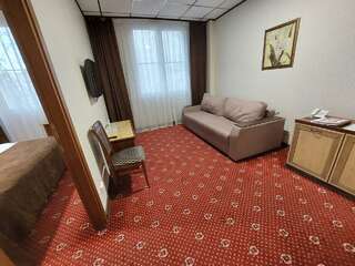 Гостиница Стойлянка Старый Оскол Номер люкс с 1 двуспальной кроватью-2